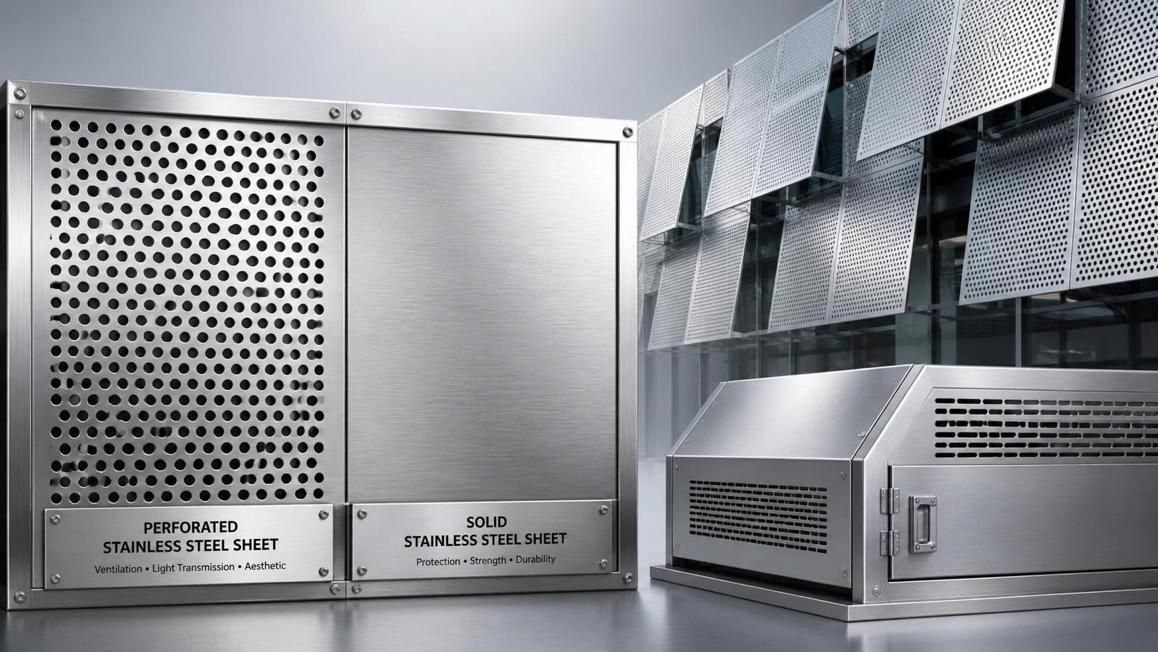 When a perforated stainless steel sheet makes more sense than a solid panel