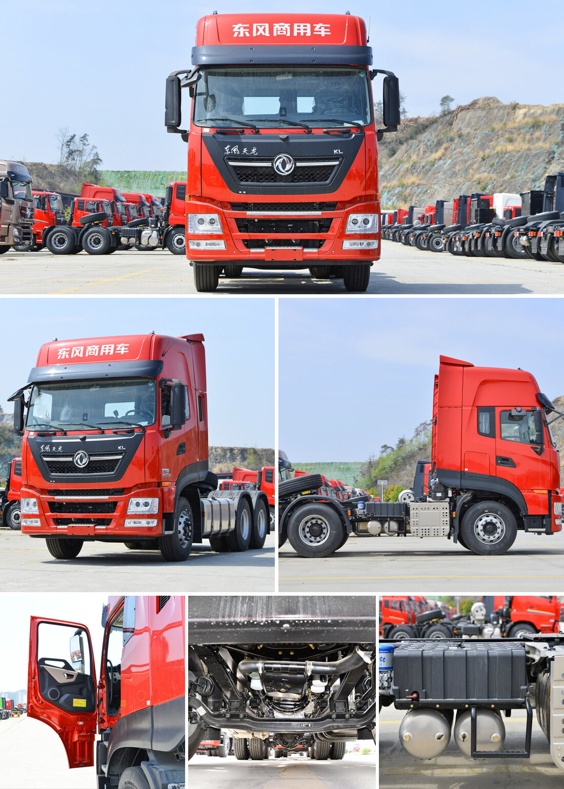 Седельный тягач Dongfeng KL 6x4 мощностью 465HP по конкурентоспособной цене, LHD, экологический стандарт Euro 2
