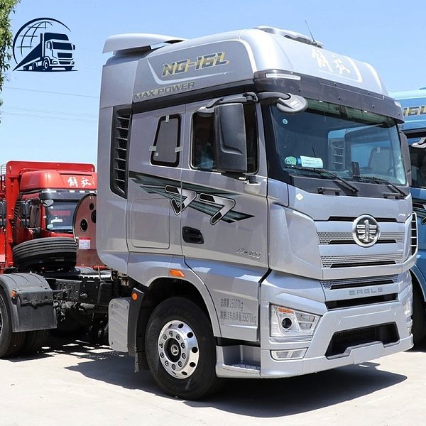 Тяжёлый грузовой тягач FAW J7, 600 л.с., 6x4, LNG, автоматическая коробка передач