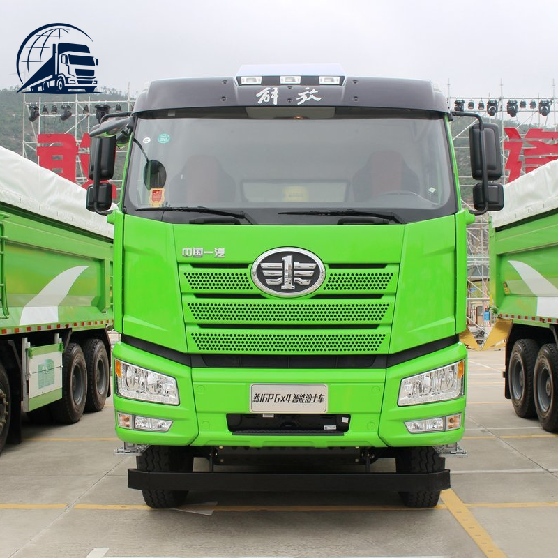 Camion-benne d'occasion 6x4 FAW J6P de 390 ch