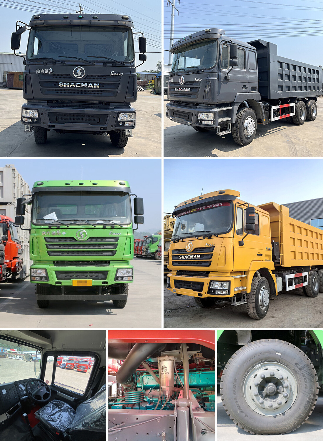 Camion-benne Shacman F3000 6x4 neuf