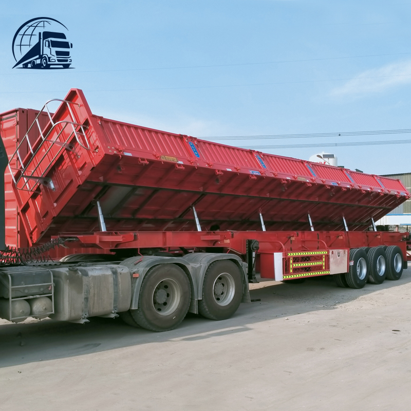Semi-remorque benne latérale de 60 tonnes