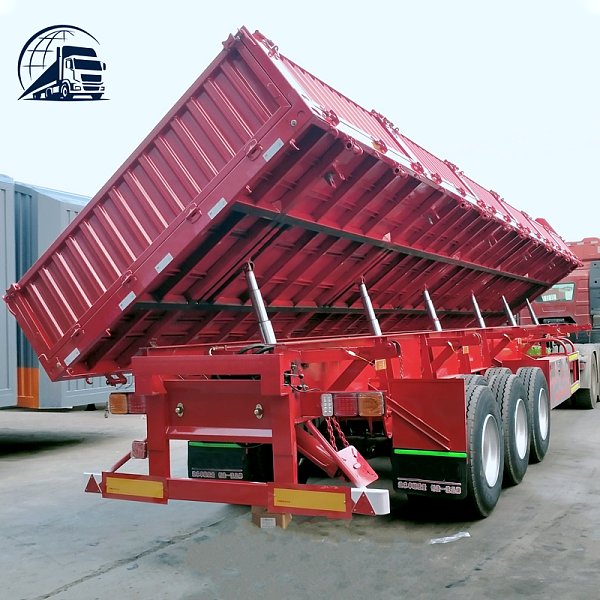 Semi-remorque benne latérale de 60 tonnes