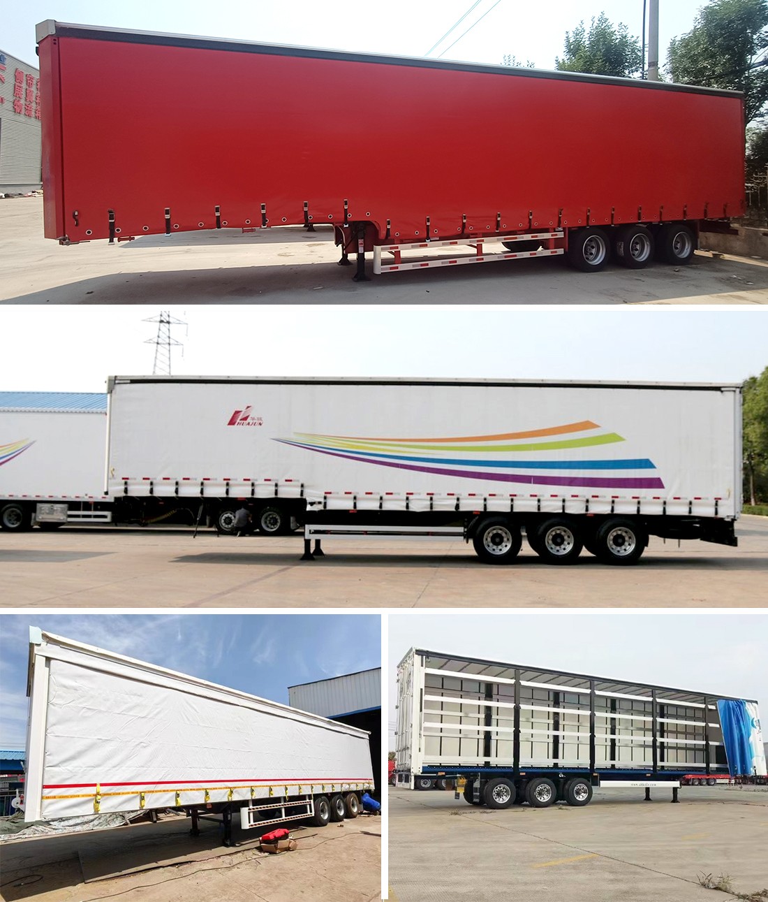 0926c0ddb090dd1f741480a2f7a8382.png Semi-remorque à rideaux latéraux à 3 essieux