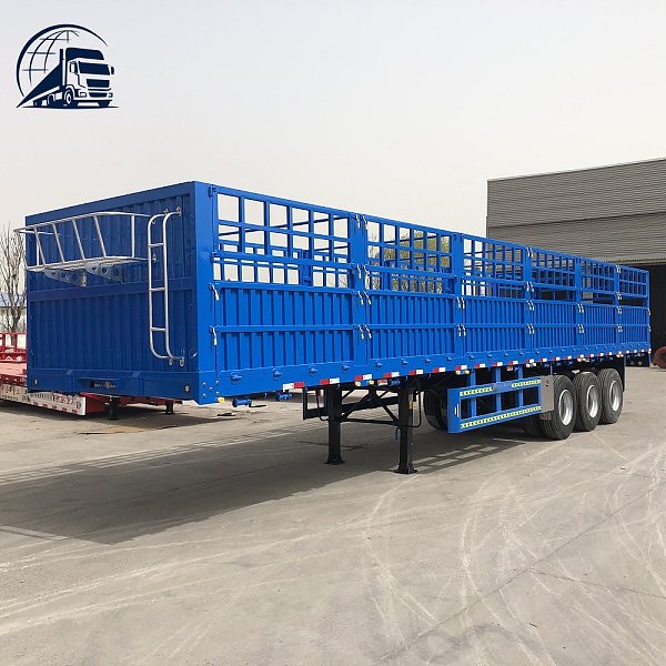 Semirremolque de valla de 60 toneladas para el transporte de carga Semirremolque de valla de 60 toneladas para el transporte de carga