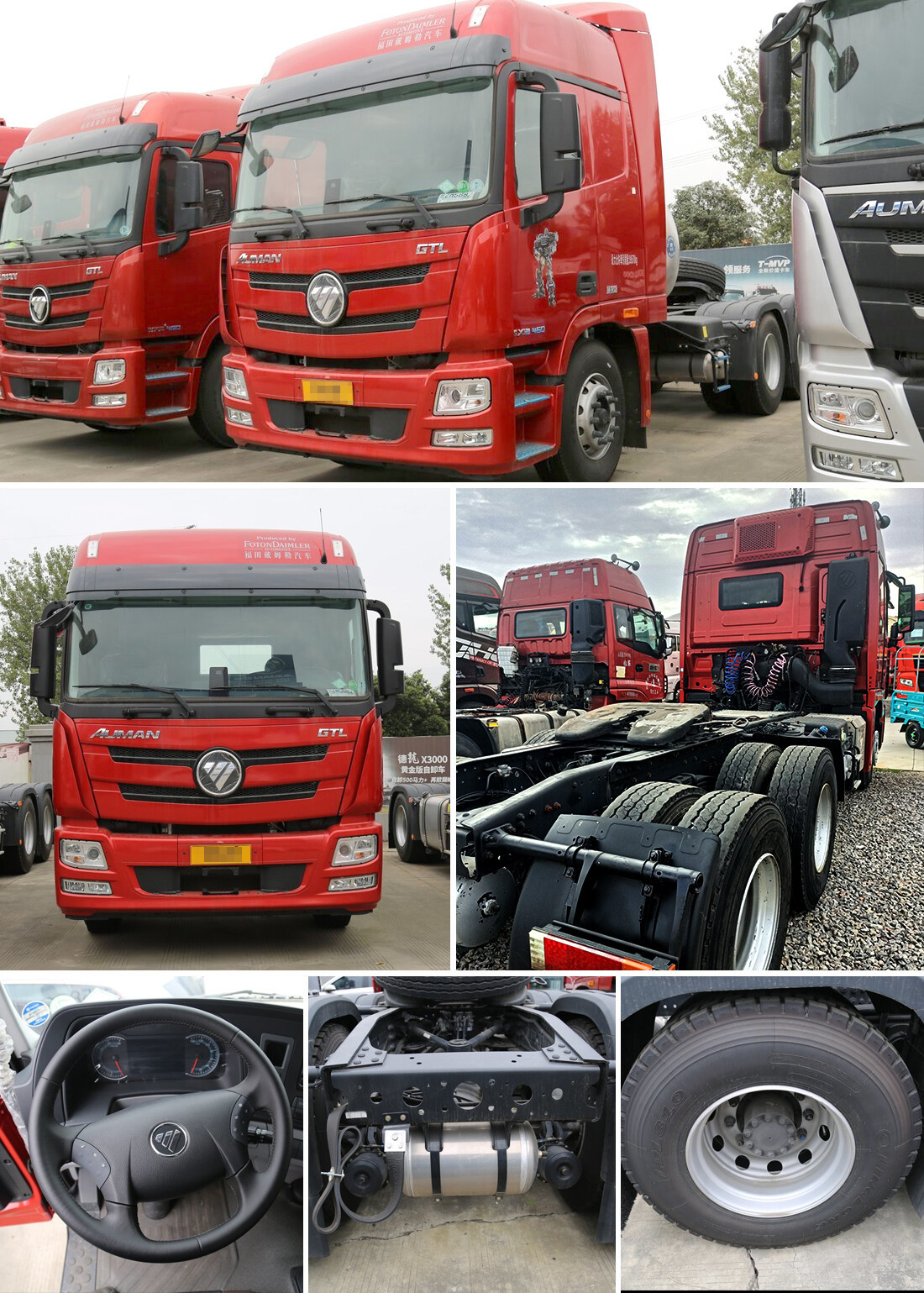 Camiones tractores para semirremolque Foton Auman GTL Premium de 460 HP, 6x4