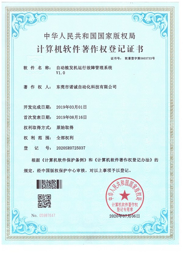 Company Qualification Certificate