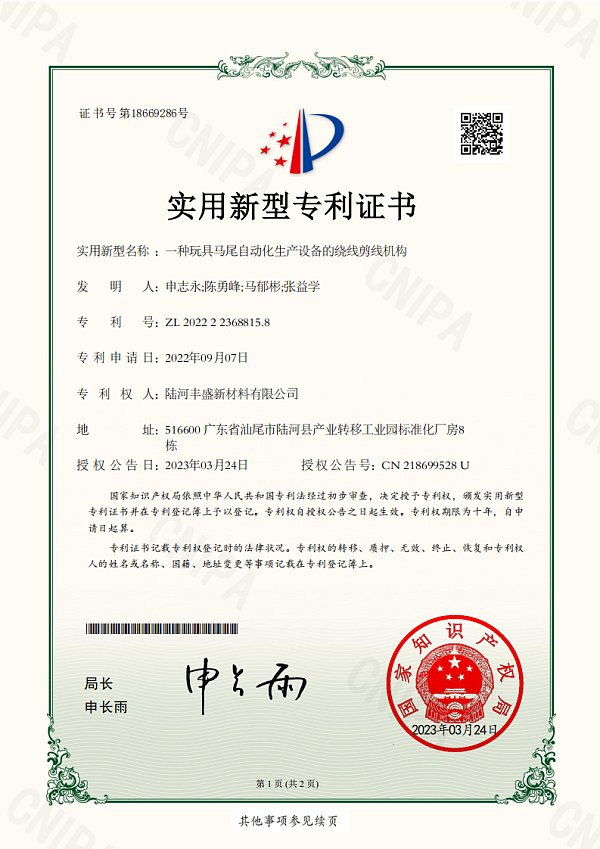 Company Qualification Certificate