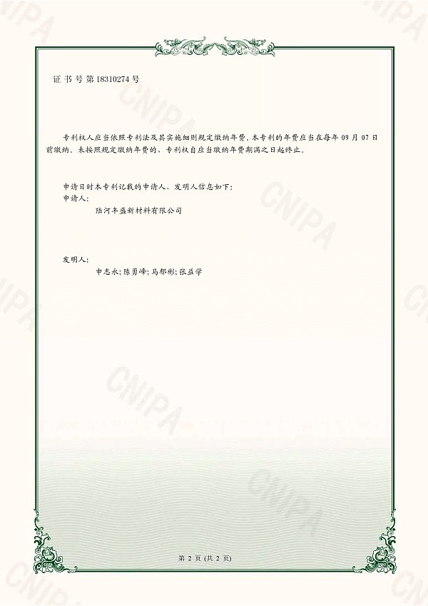 Company Qualification Certificate