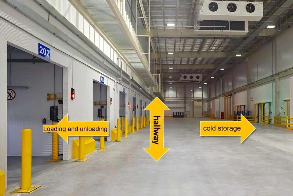 Large-Span Column Spacing Steel Structure Cold Storage Workshop