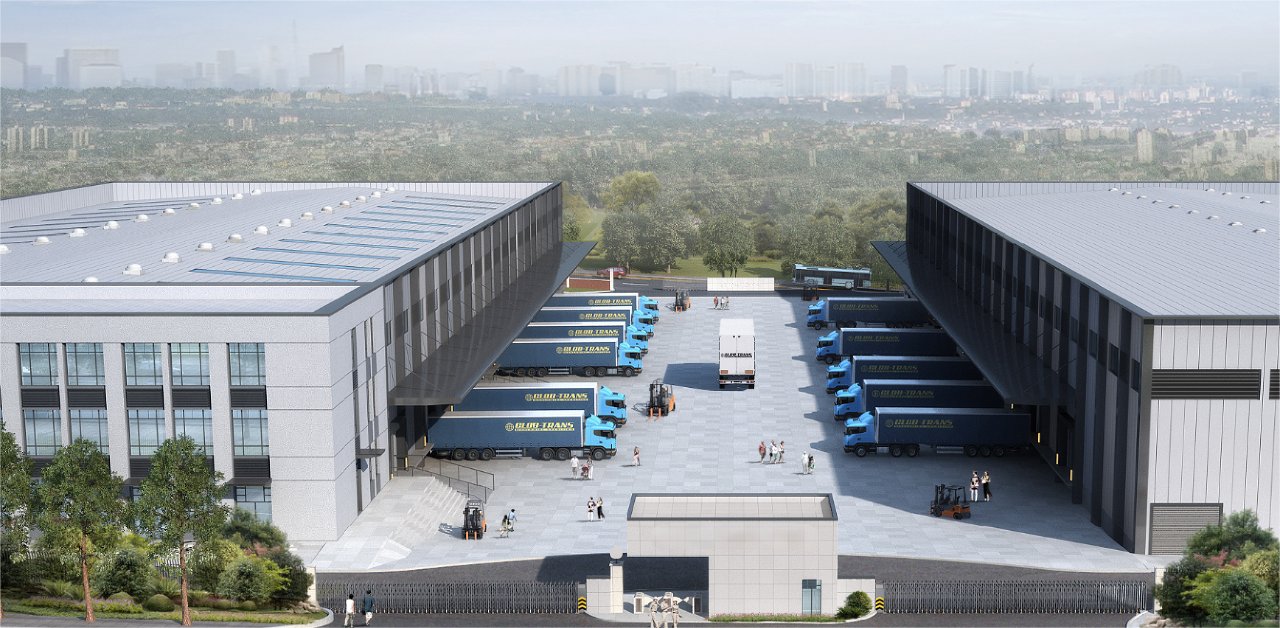 Large-Span Column Spacing Steel Structure Cold Storage Workshop
