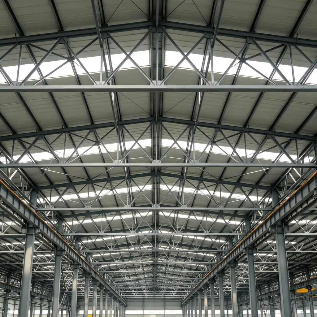 Steel Truss Roof Structure System