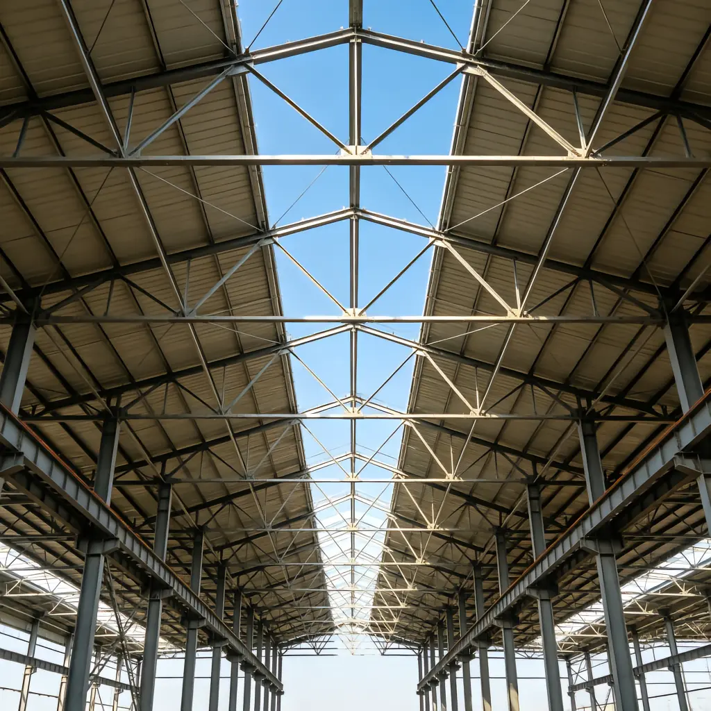 Steel Truss Roof Structure System