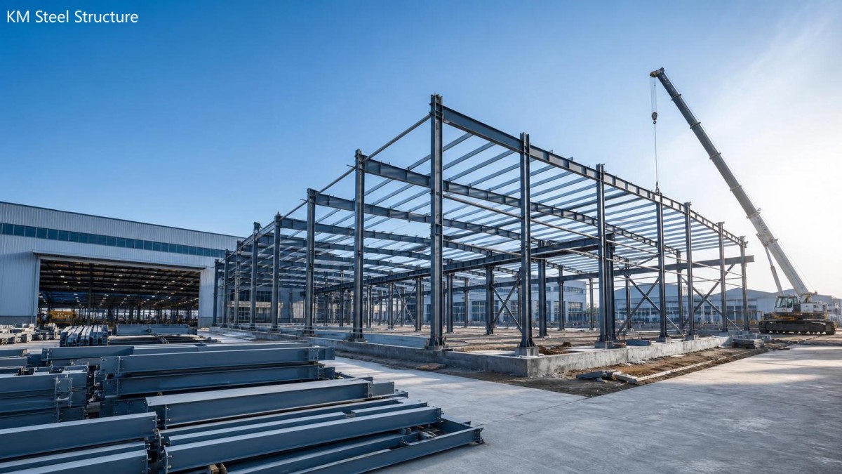 Do prefabricated steel buildings shorten construction schedules Sequenced delivery and erection of prefabricated steel structures on site