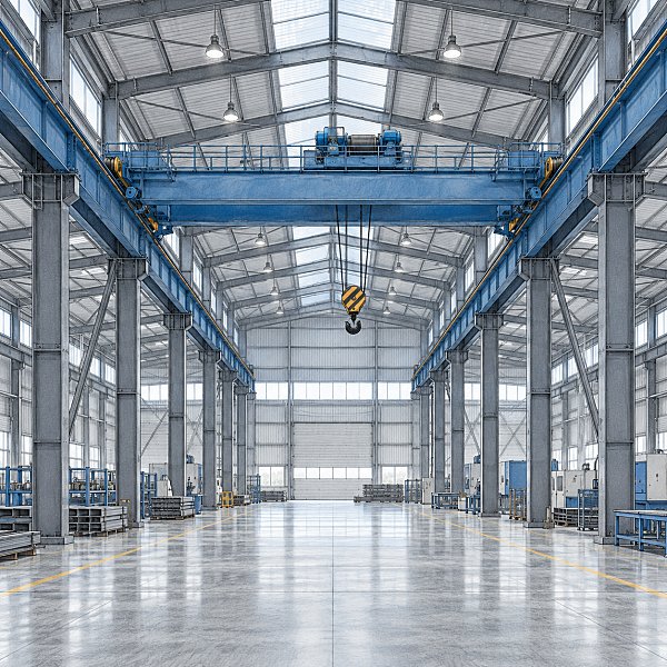 When a steel industrial workshop needs a crane-ready frame