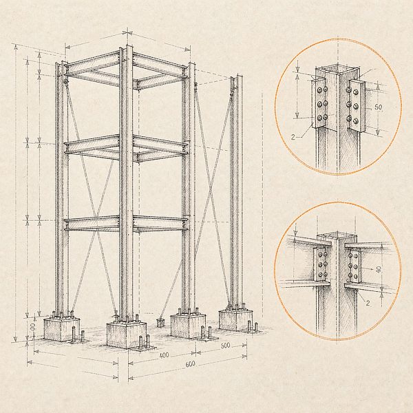 How connection design affects heavy steel structure erection safety