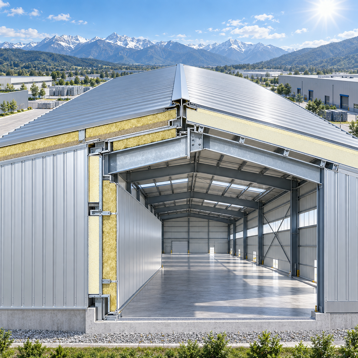 Insulation Options for Steel Building Warehouses in Hot and Cold Climates