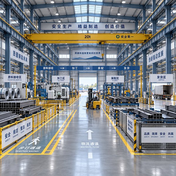 Steel Structure Workshop Layouts That Improve Safety and Production Throughput