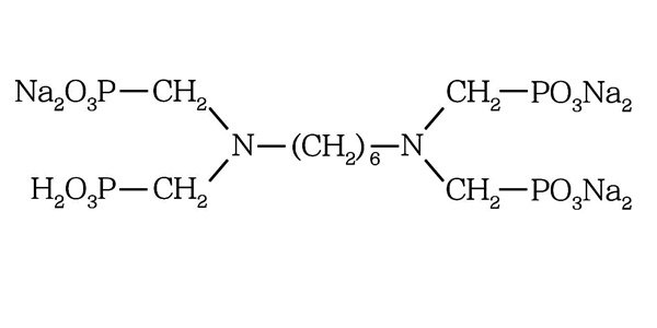 Sel de sodium de l'acide tétra(méthylènephosphonique) de l'hexaméthylènediamine (HDTMPA·Na6)