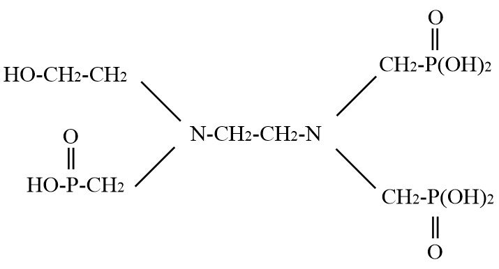 [N-(2-hydroxyethyl) ethlenediamine-1,1,2-tri (methylene phosphonic acid) (HEDTMP)