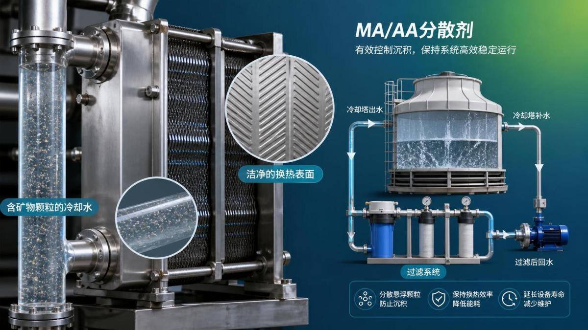 Comment les dispersants MA|AA influencent le contrôle des dépôts dans les circuits de refroidissement