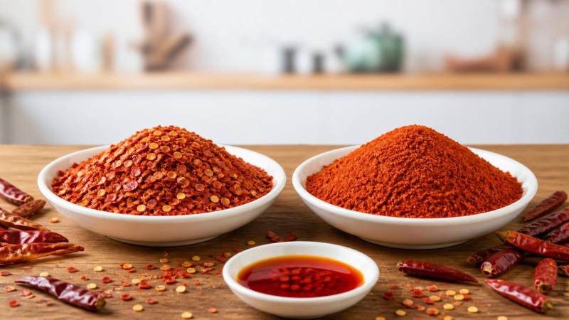 What is the difference between chili flakes and chili powder?