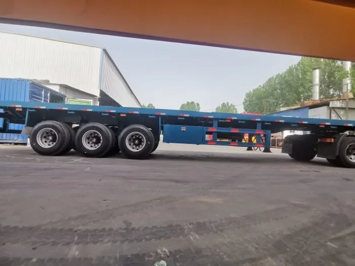 3 Axle 40 Feet Flatbed Flat Bed Semi Trailer