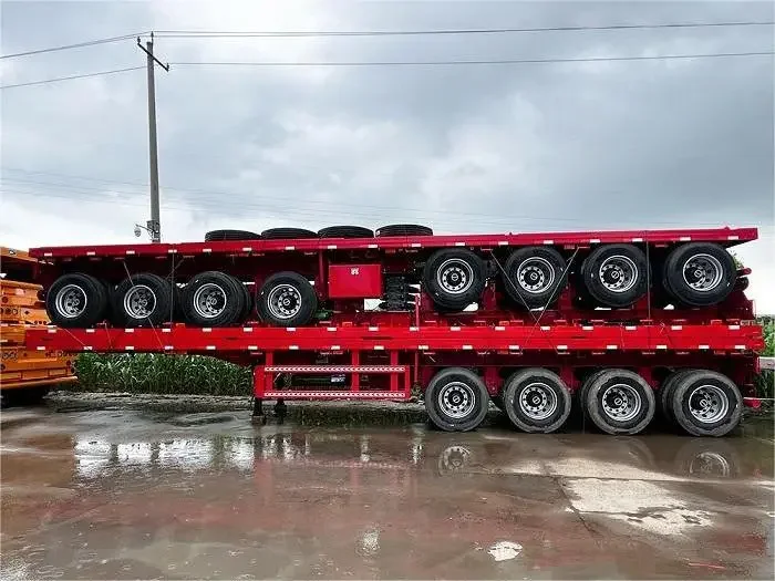 4 Axle Contailer Flatbed Semi Trailer