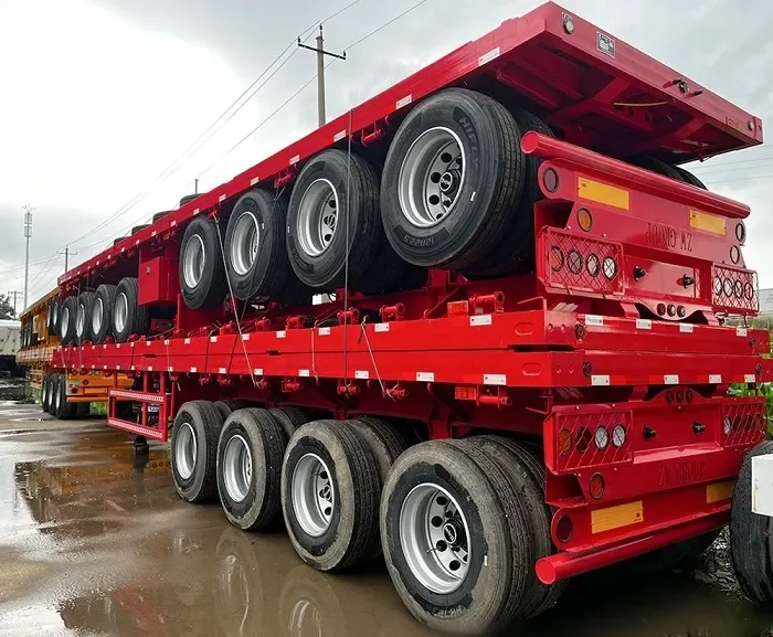 4 Axle Contailer Flatbed Semi Trailer