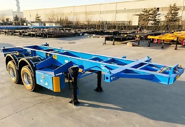 20 Ft Skeleton Shipping Container Truck Trailer