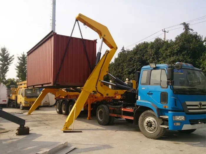 3 Axles 20Ft 40 Ft Container Side Loader Semi Trailer