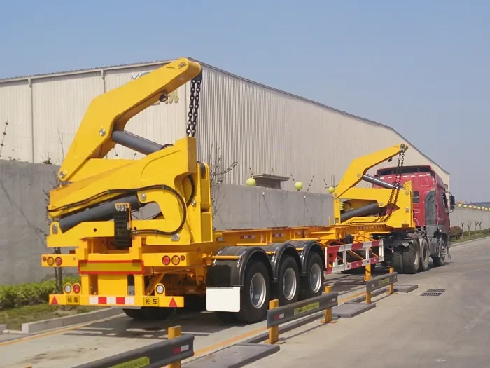 3 Axles 20Ft 40 Ft Container Side Loader Semi Trailer