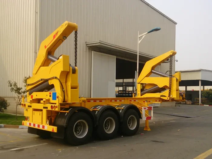 3 Axles 20Ft 40 Ft Container Side Loader Semi Trailer