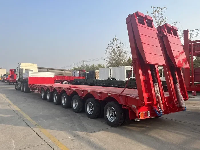 7 Axle Heavy Duty Lowboy Trailer