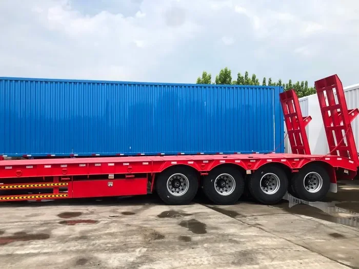 Lowboy Semi Truck Trailer