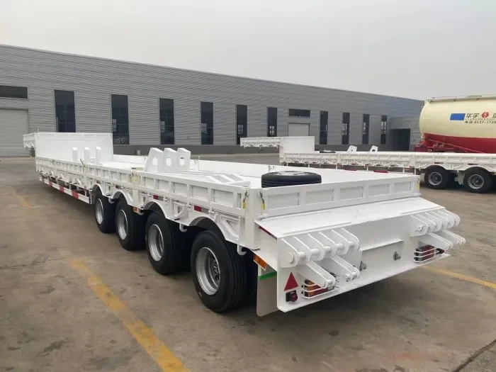 80 Ton Max Payload 4 Axles Low Bed Trailer