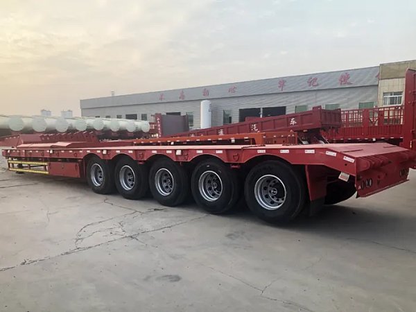 ZW GROUP Steel 5 Axles Low Bed Semi Trailer