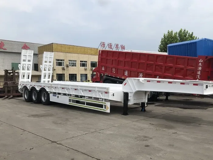 Low Bed Lowboy Equipment Truck Trailer