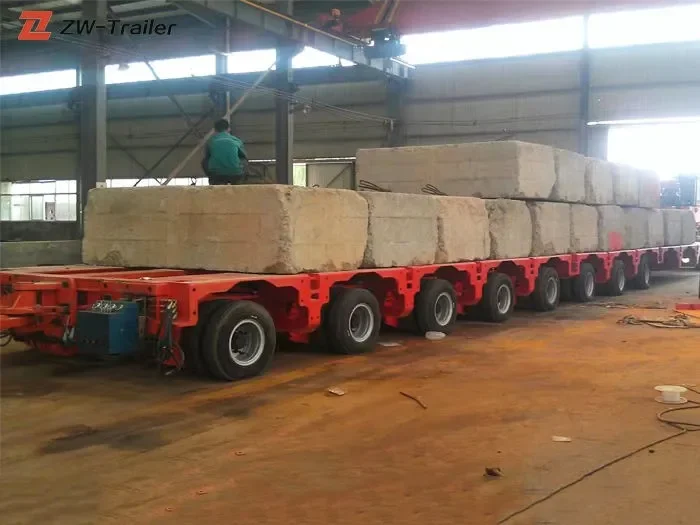 Heavy Duty Hydraulic Modular Semi Trailer