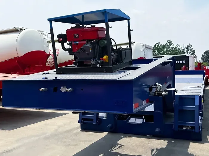 4 axle lowboy 120 tonnes goose neck trailer for sale