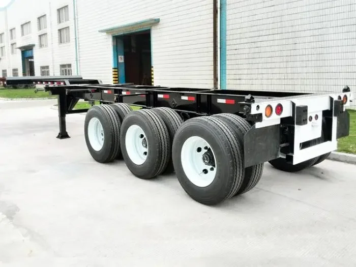 20 Ft To 40 Ft Extendable Container Chassis Trailer