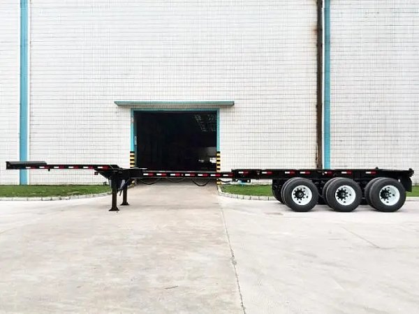 20 Ft To 40 Ft Extendable Container Chassis Trailer