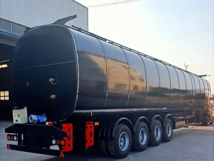 4 Axle 80000L Bitumen Tanker Truck Tractor Trailers