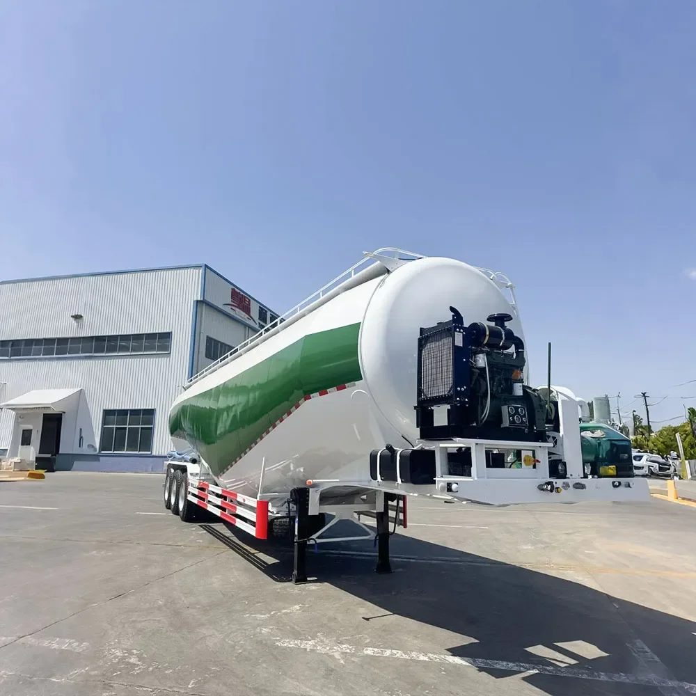 85 m³ Dry Bulk Cement Tanker Semi Trailer Truck
