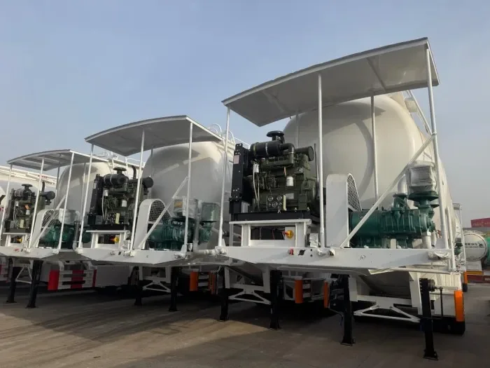 Bulk Material Transport Powder Tank Semi-Trailer