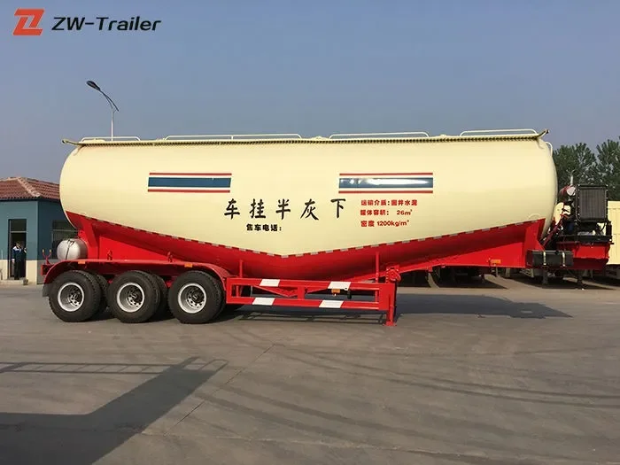 Pneumatic Bulk Cement Tanker Commercial Truck Trailer for Sale