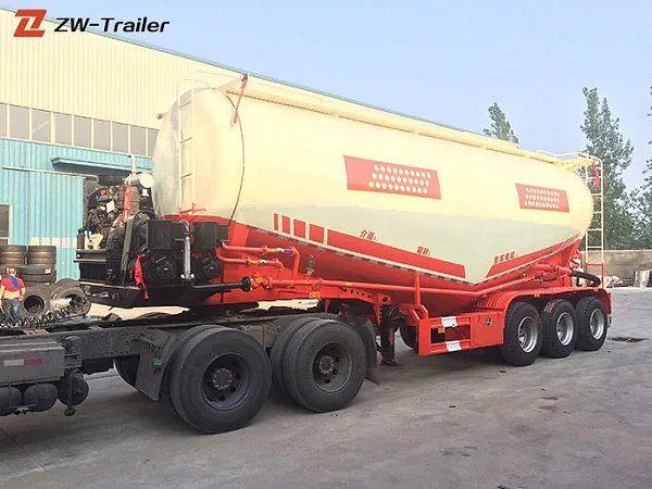 Pneumatic Dry Bulk Cement Silo Tank Semi Trailer