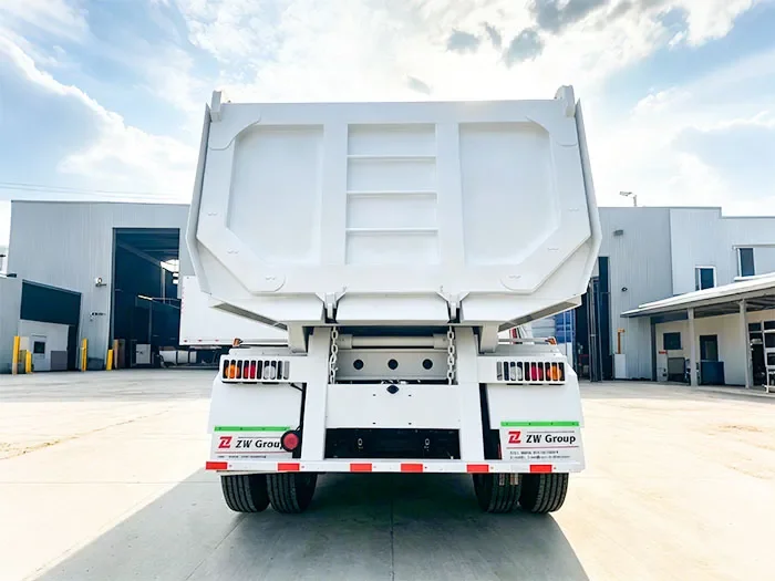 4 Axle 40CBM Mining Dump Semi Trailer