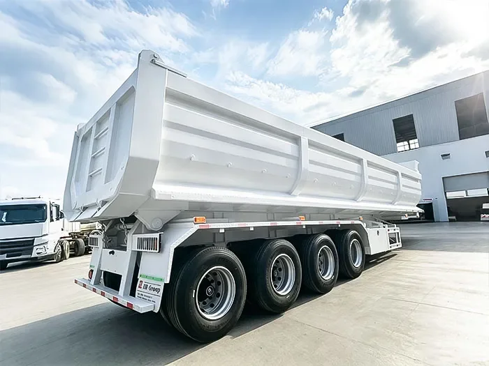 4 Axle 40CBM Mining Dump Semi Trailer