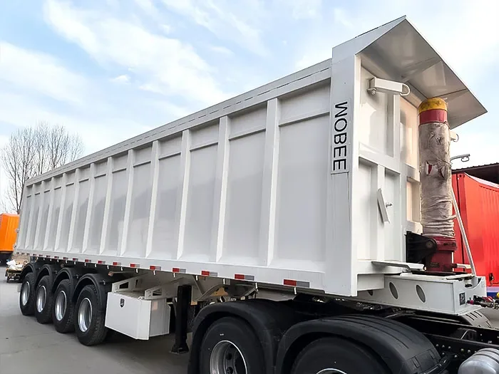 4-Axle High-Efficiency Tipping Semi-Trailer